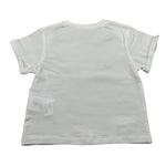 M+E' T-Shirt Girocollo tinta unita con Stampa Bianco per Neonata UE1405 BIANCO M+E' 