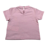 M+E' T-Shirt Girocollo tinta unita con Stampa Rosa per Neonata UE1405 ROSA M+E' 