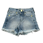M+E' Short In Denim tinta unita con Girovita Regolabile Azzurro per Neonata UE1691 AZZURRO M+E' 