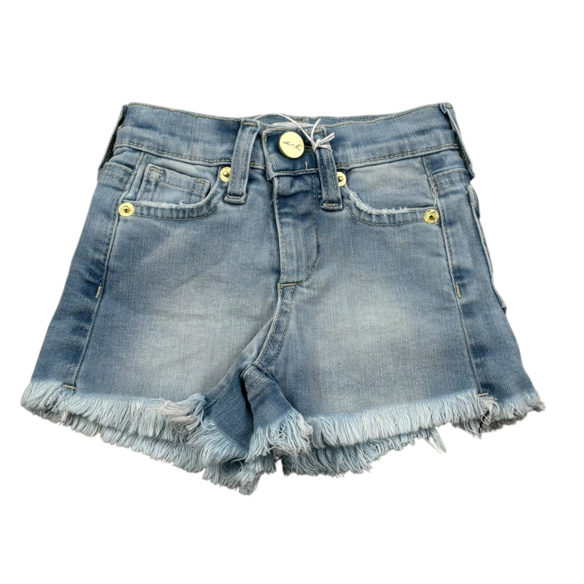 M+E' Short In Denim tinta unita con Girovita Regolabile Azzurro per Neonata UE1691 AZZURRO M+E' 