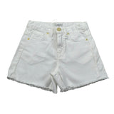 M+E' Short In Denim tinta unita con Girovita Regolabile Bianco per Neonata UE1704X BIANCO M+E' 
