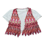 M+E' T-Shirt Girocollo tinta unita Cn Gilet Bianco per Bambina UE1749 BIANCO M+E' 