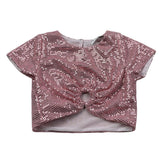 M+E' T-Shirt tinta unita con Applicazioni Rosa per Neonata UE1776 ROSA M+E' 
