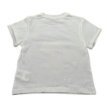 M+E' T-Shirt Girocollo tinta unita con Brillantini Bianco per Bambina UE1817X BIANCO M+E' 