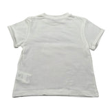 M+E' T-Shirt Girocollo tinta unita con Brillantini Bianco per Bambina UE1817X BIANCO M+E' 