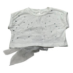 M+E' T-Shirt Girocollo tinta unita con Brillantini Bianco per Neonata UE1821 BIANCO M+E' 