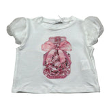 M+E' T-Shirt Girocollo tinta unita con Stampa Bianco per Neonato UE1856XX BIANCO M+E' 