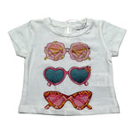 M+E' T-Shirt Girocollo tinta unita con Stampa Panna per Neonata UE1860XX PANNA M+E' 