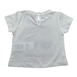 M+E' T-Shirt Girocollo tinta unita con Stampa Panna per Neonata UE1860XX PANNA M+E' 