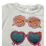 M+E' T-Shirt Girocollo tinta unita con Stampa Panna per Neonata UE1860XX PANNA M+E' 