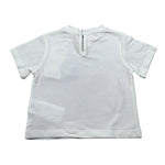 M+E' T-Shirt Girocollo tinta unita con Stampa Bianco per Neonata UE1861X BIANCO M+E' 
