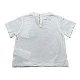 M+E' T-Shirt Girocollo tinta unita con Stampa Bianco per Neonata UE1861X BIANCO M+E' 