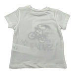 M+E' T-Shirt Girocoll tinta unita con Ricami Bianco per Neonato UEM0285 BIANCO M+E' 
