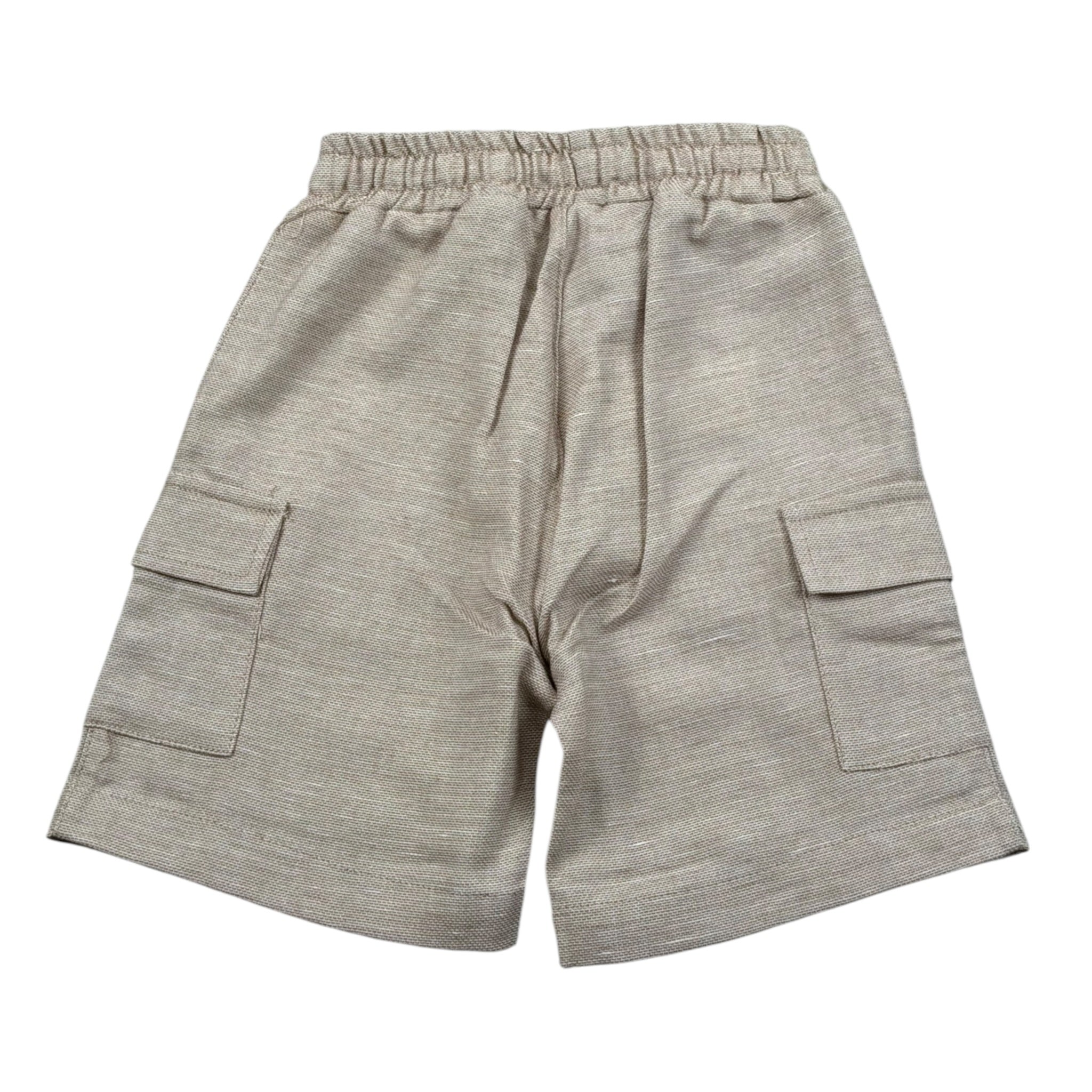 M+E' Bermuda tinta unita con Elastico In Vita Sabbia per Bambino UEM0505X SABBIA M+E' 