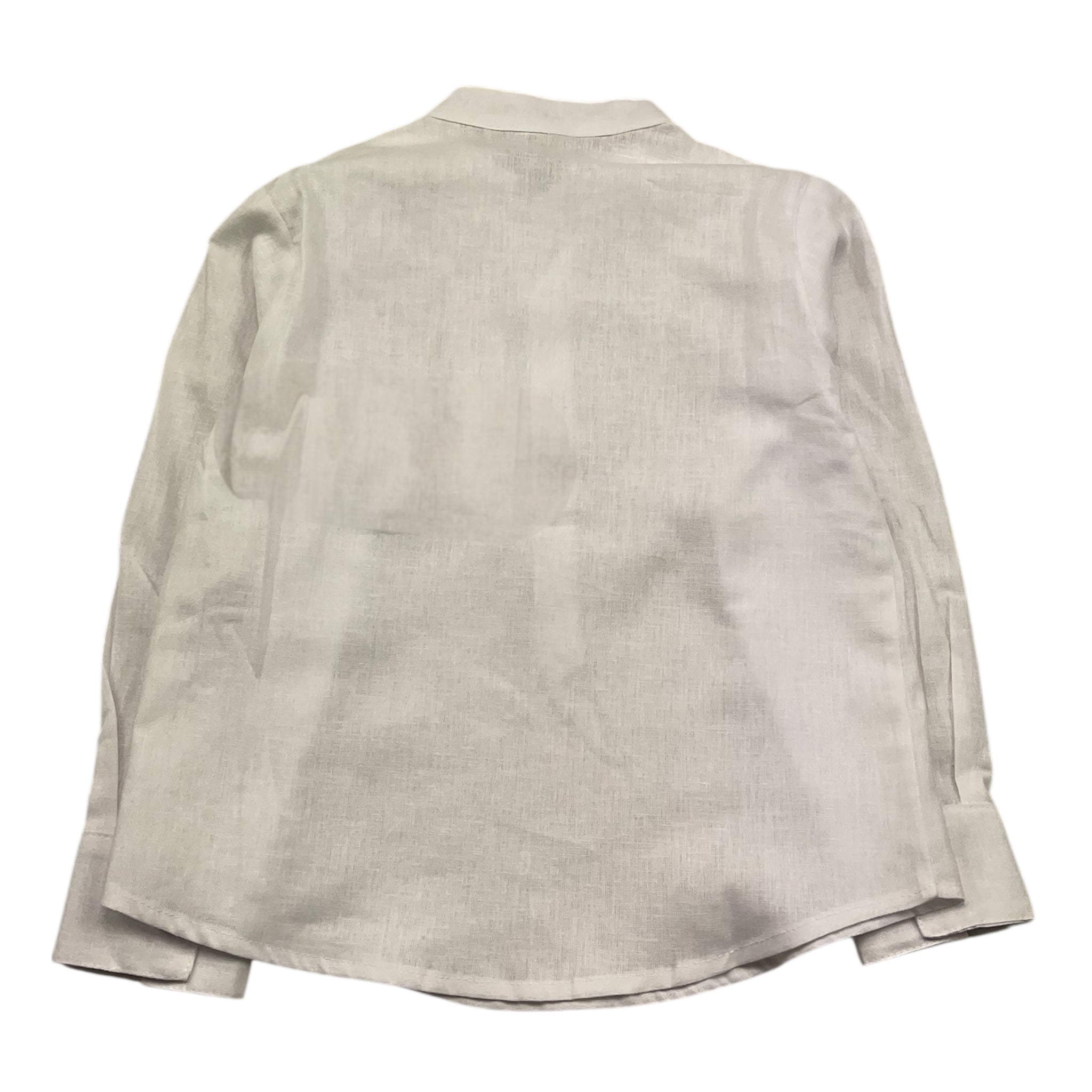 M+E' Camicia Manica Lunga Tinta Unita Collo Coreano per Neonato UEM0507 BIANCO M+E' 