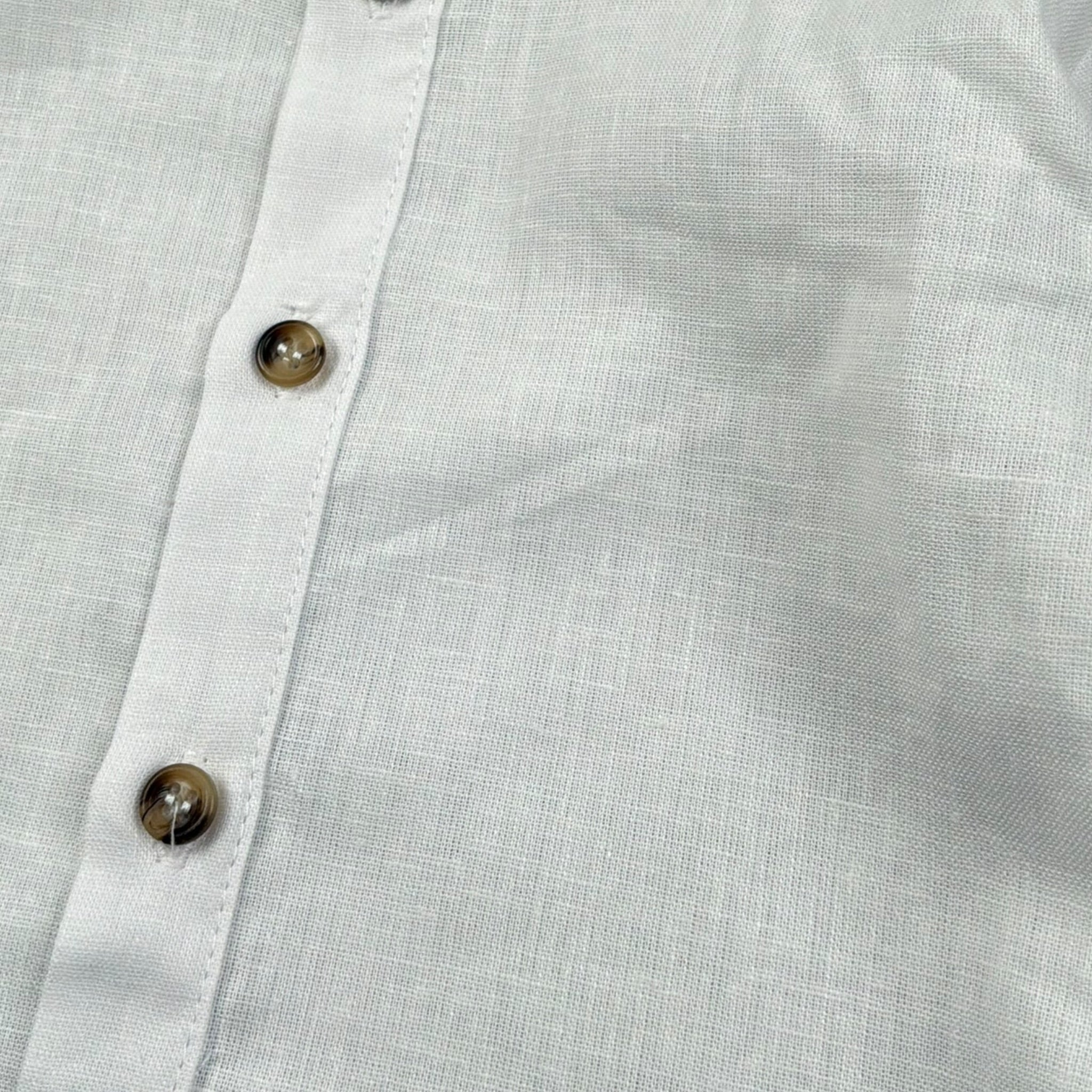 M+E' Camicia Manica Lunga tinta unita Collo Coreano Panna per Bambino UEM0507X PANNA M+E' 