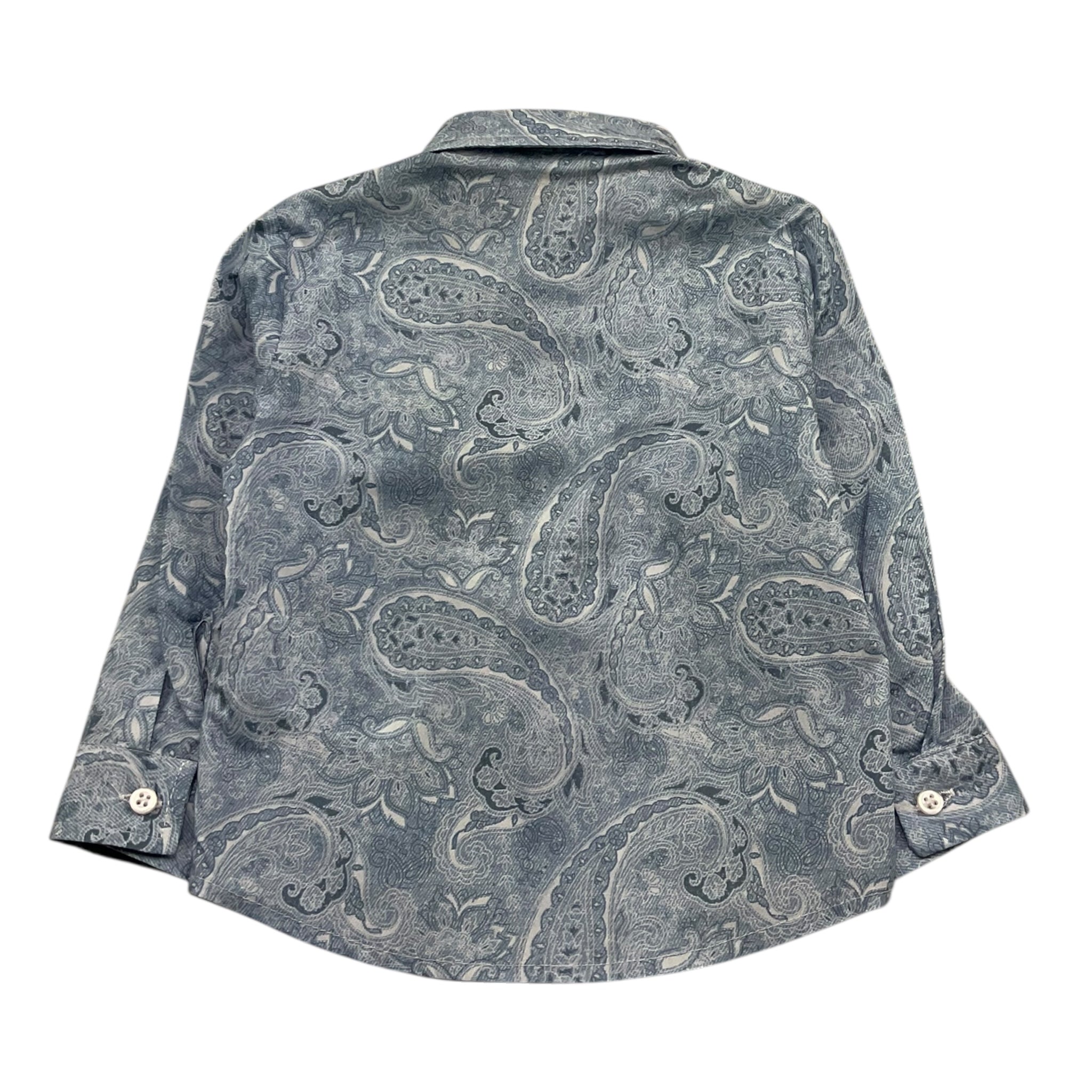 M+E' Camicia Manica Lunga Tinta Unita per Bambino UEM0529 AZZURRO M+E' 