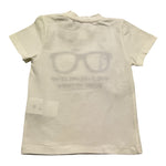 M+E' T.Shirt Girocollo Tinta Unita con Stampe per Neonato UEM0557 PANNA M+E' 