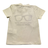 M+E' T.Shirt Girocollo Tinta Unita con Stampe per Neonato UEM0557 PANNA M+E' 