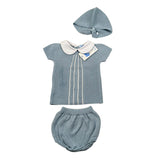 Mac Ilusio'N Completo 3 Pezzi Maglia-Coulotte-Cappello per Neonato 9631 AZZURRO MAC ILUSIO'N 