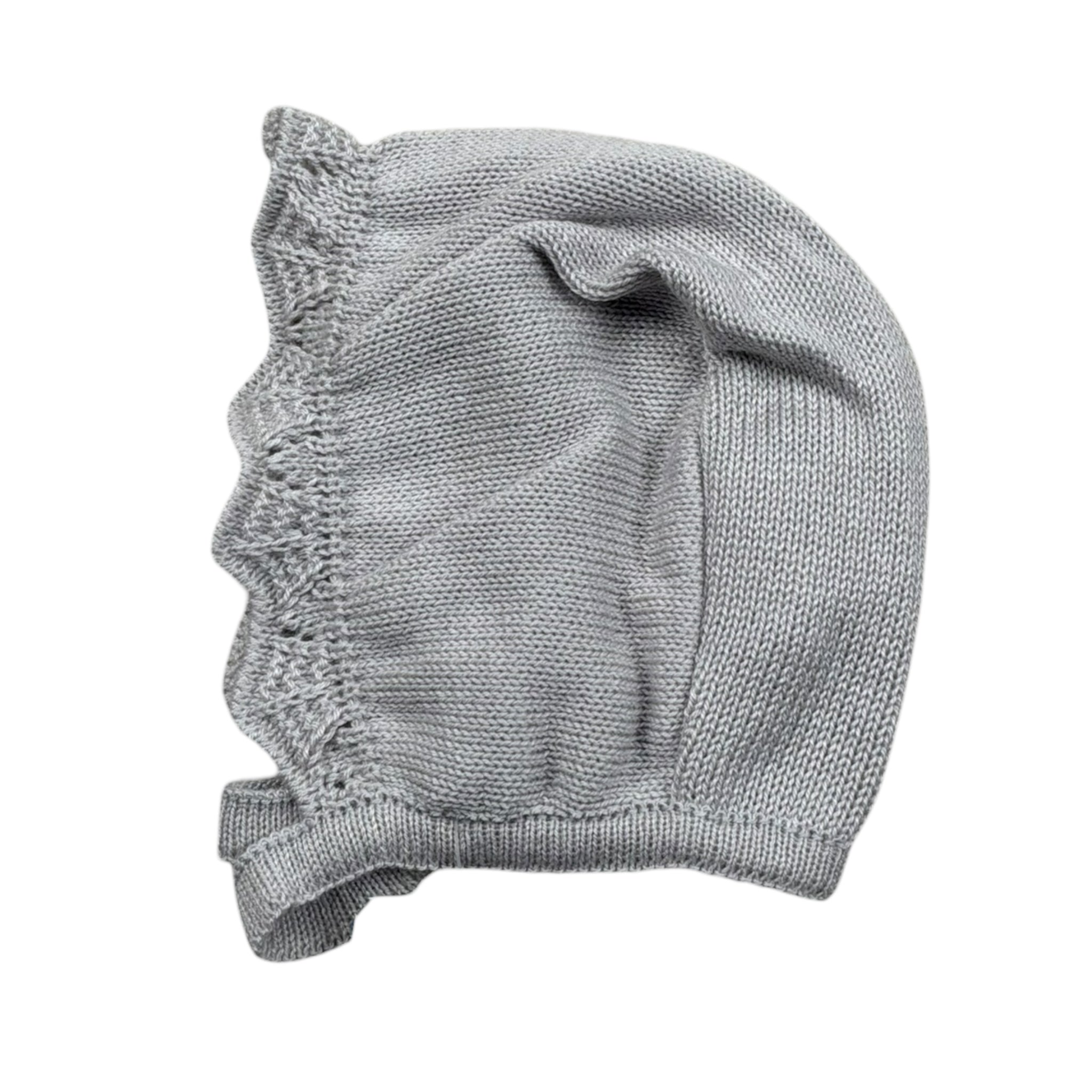 Mac Ilusio'N Cappello Tinta Unita con Ricami per Neonata G032 GRIGIO MAC ILUSIO'N 