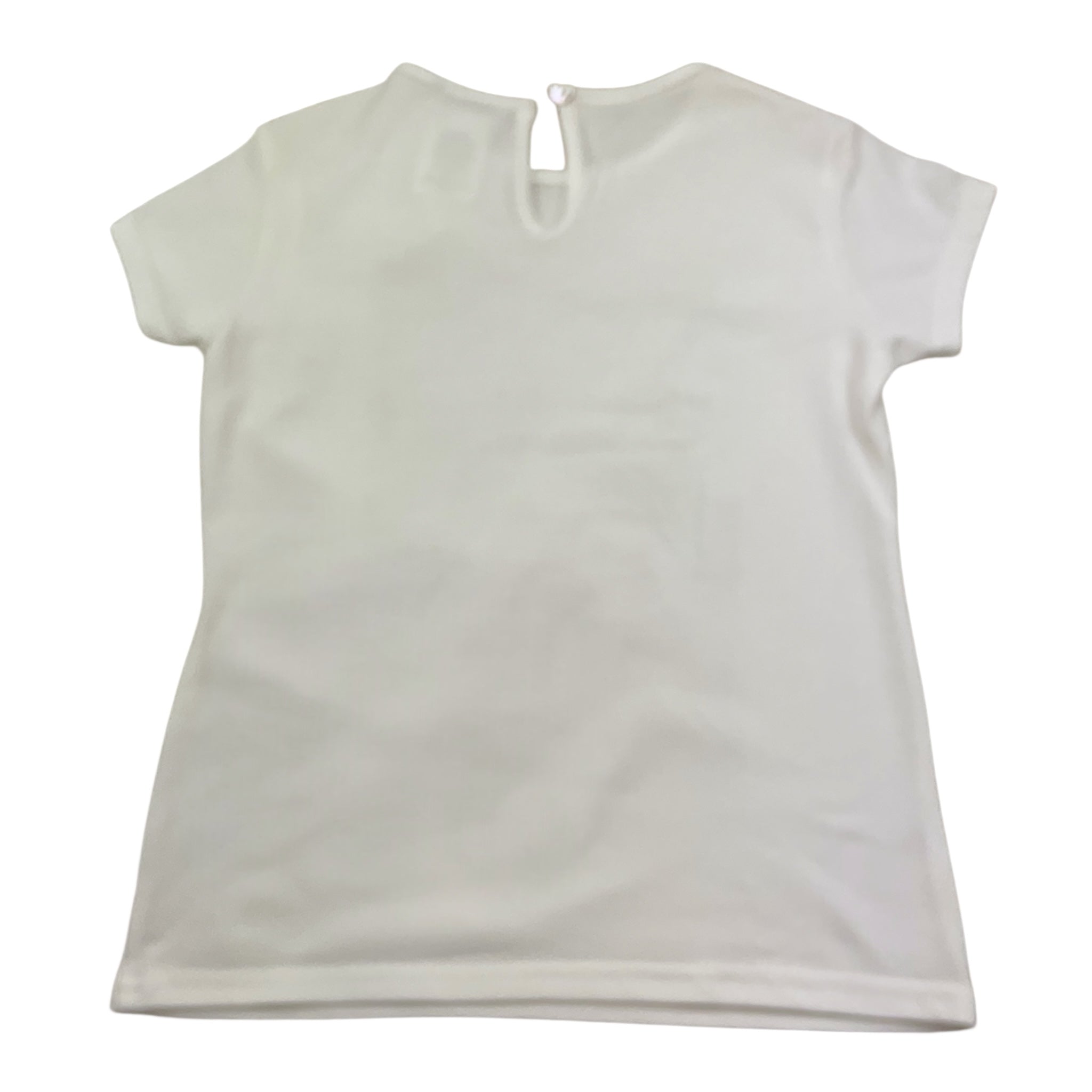 Magil T-Shirt Girocollo Tinta Unita con Stampa per Bambina BN26010 BIANCO MAGIL 