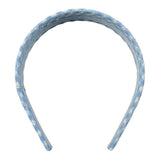Magil Cerchietto Bicolore con Fantasia A Quadri per Bambina FN29057 BIANCO/AZZURRO MAGIL 