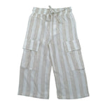 Magil Pantalone Bicolore Fantasia A Righe per Neonata HM25001N BIANCO/BEIGE MAGIL 