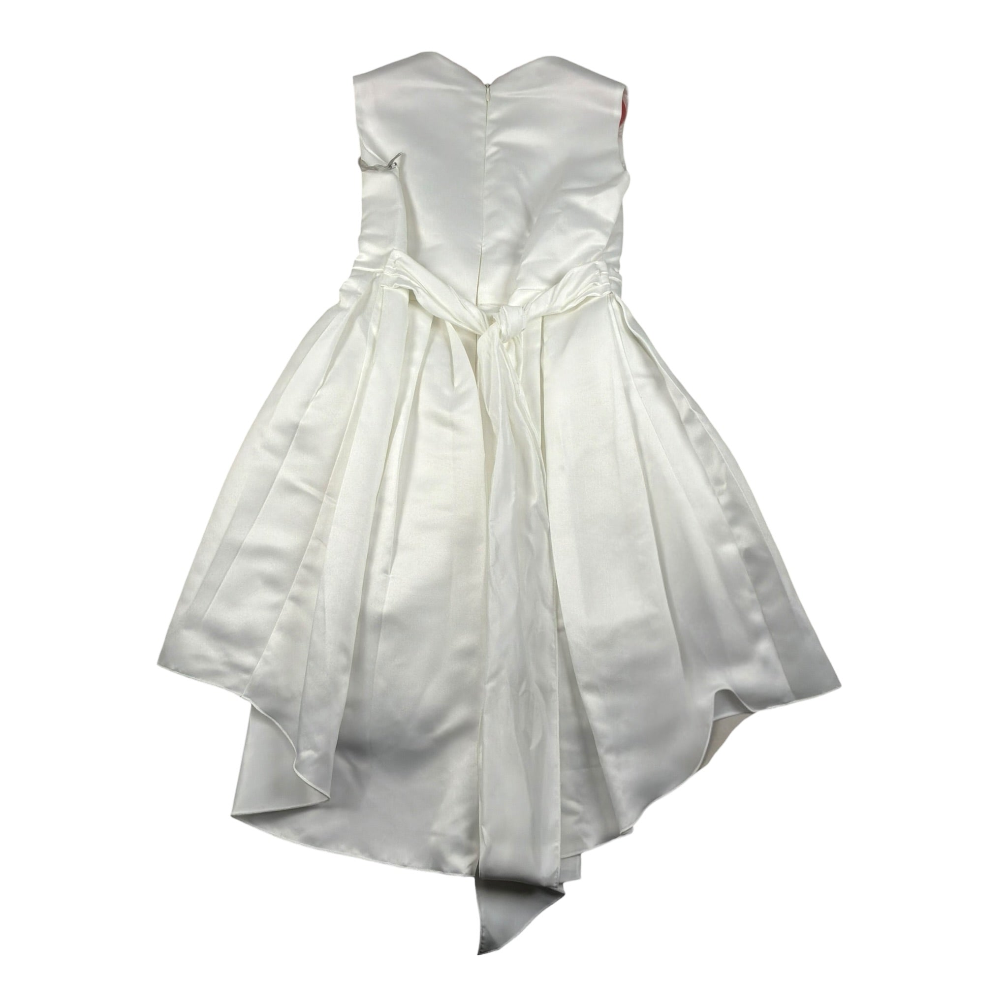 Magnifica Lulu Abito Cerimonia Giromanica Tinta Unita per Bambina SIMONAA BIANCO MAGNIFICA LULU 