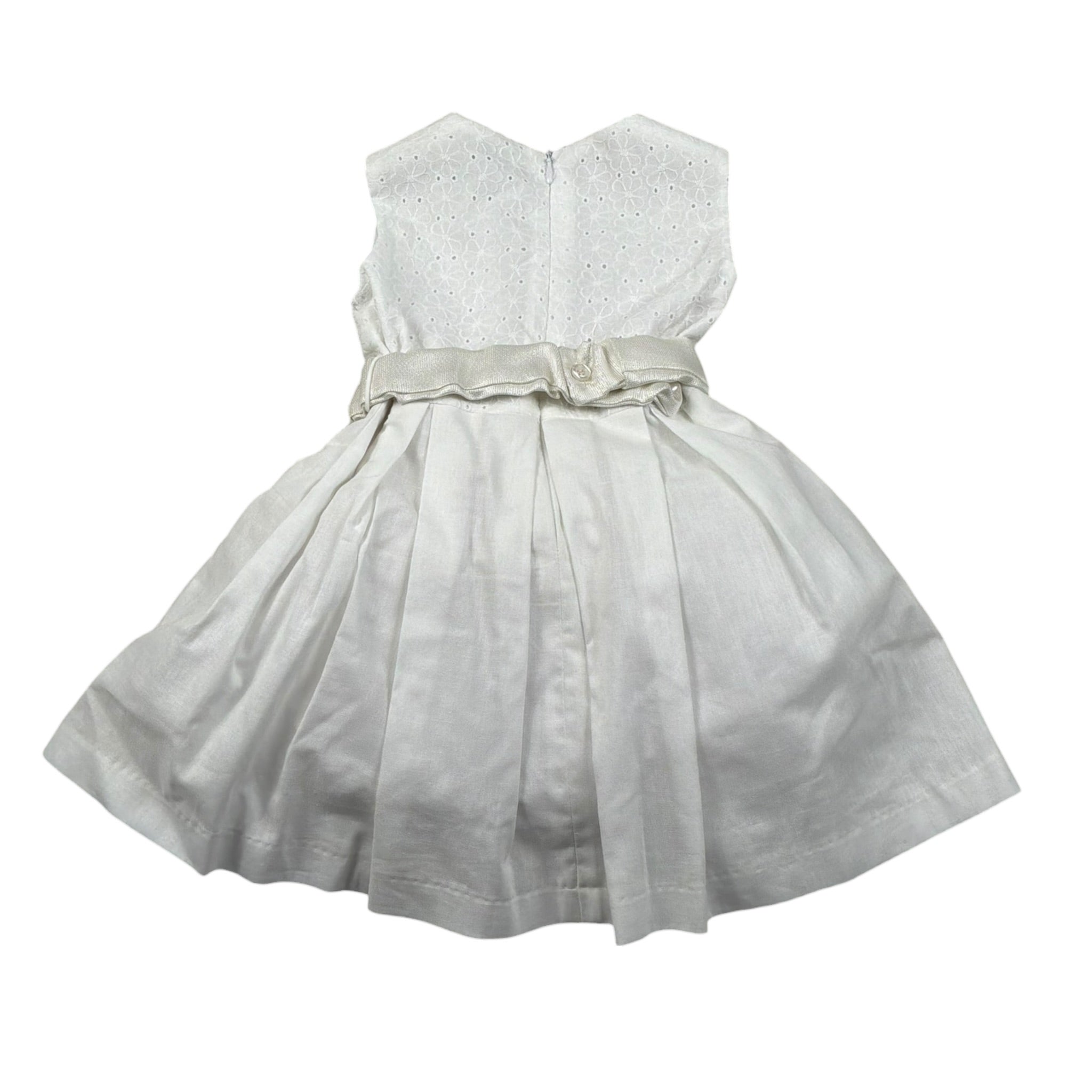 abito cerimonia giromanica tinta unita TM448 BIANCO MAGNIFICA LULU 