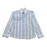 Mai'S Kids Camicia Tinta Unita con Fantasia A Righe per Bambino CAMICIAC BIANCO/AZZURRO MAI'S KIDS 
