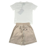 Maison 9 Paris Completo 2 Pezzi T-Shirt-Bermuda  per Neonato M10214N BIANCO/BEIGE MAISON 9 PARIS 