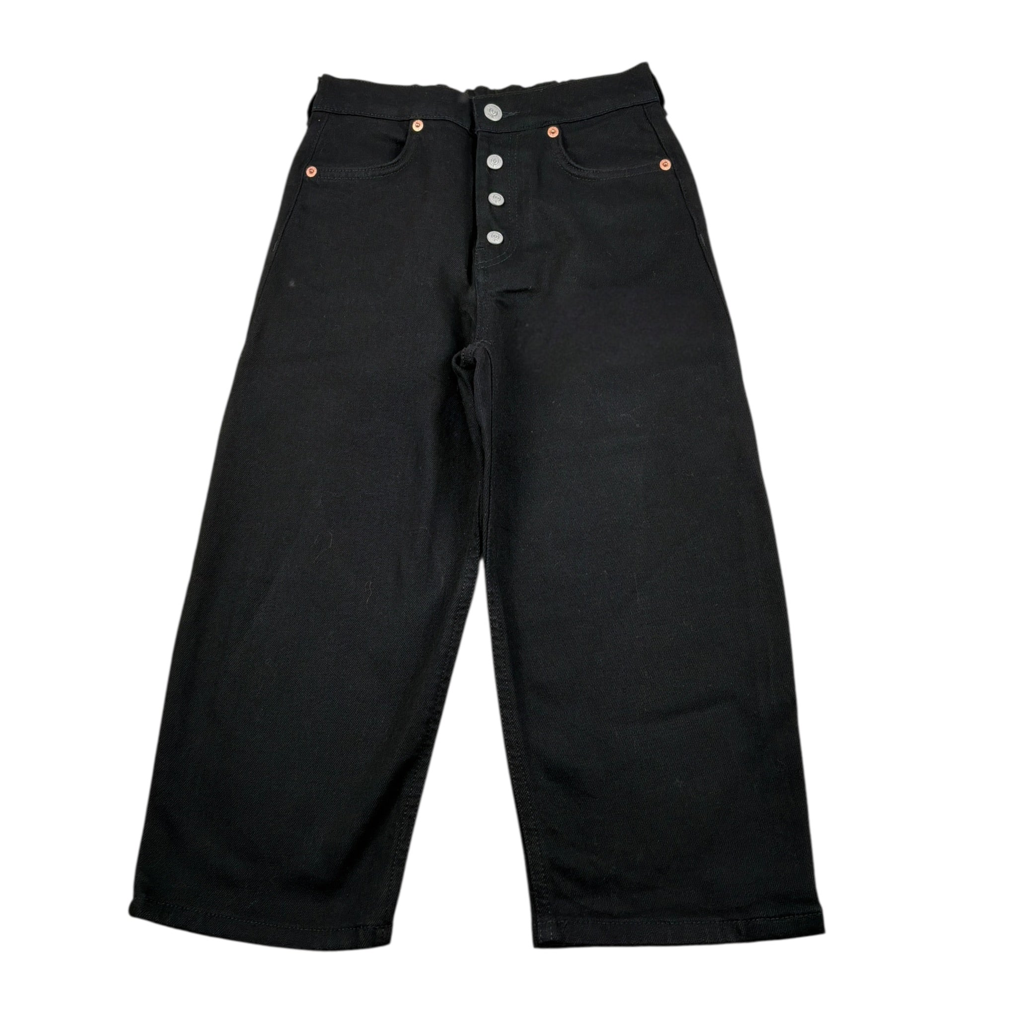 Maison Margiela Maglia Collo Alto Fantasia A Righe Nero per Bambina M60053 NERO MAISON MARGIELA 