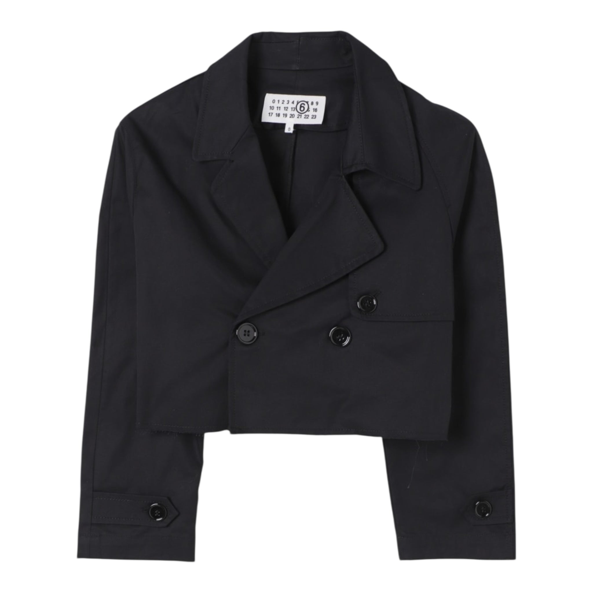 Maison Margiela Giacca Tinta Unita Modello Crop per Bambina M60729M NERO MAISON MARGIELA 