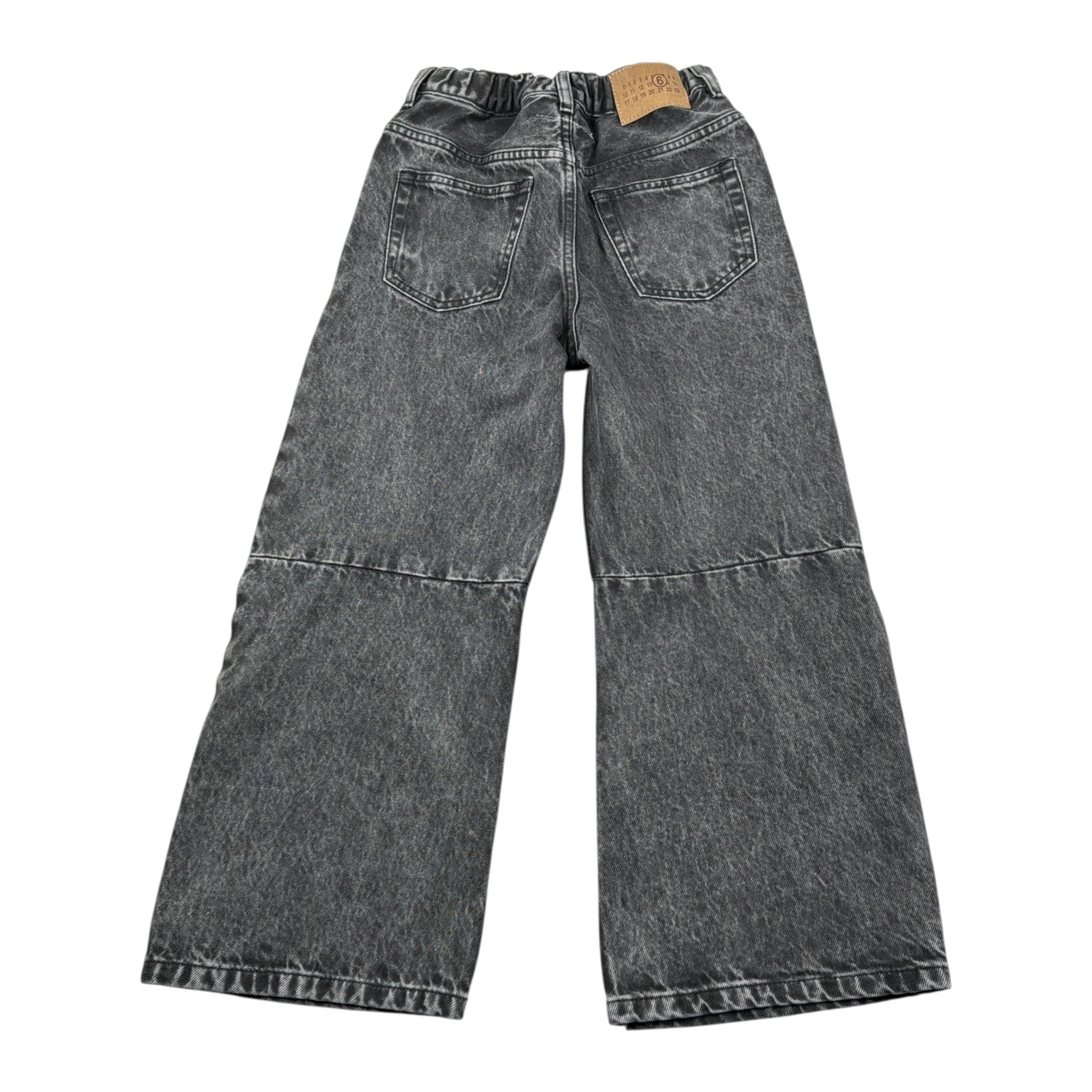 Maison Margiela Jeans tinta unita Modello Palazzo Nero per Bambina M60844 NERO MAISON MARGIELA 