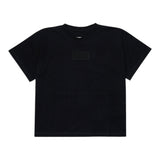 Maison Margiela T-Shirt Girocollo tinta unita con Logo Nero per Bambino M60906 NERO MAISON MARGIELA 
