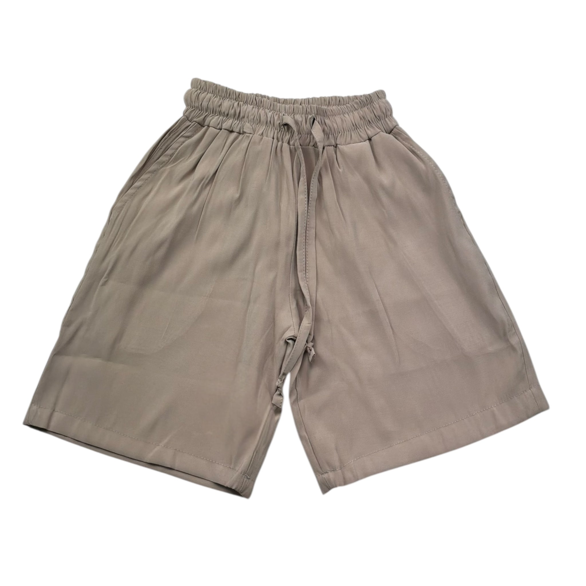 Make Bermuda Tinta Unita con Elastico In Vita per Bambino 306 BEIGE MAKE 