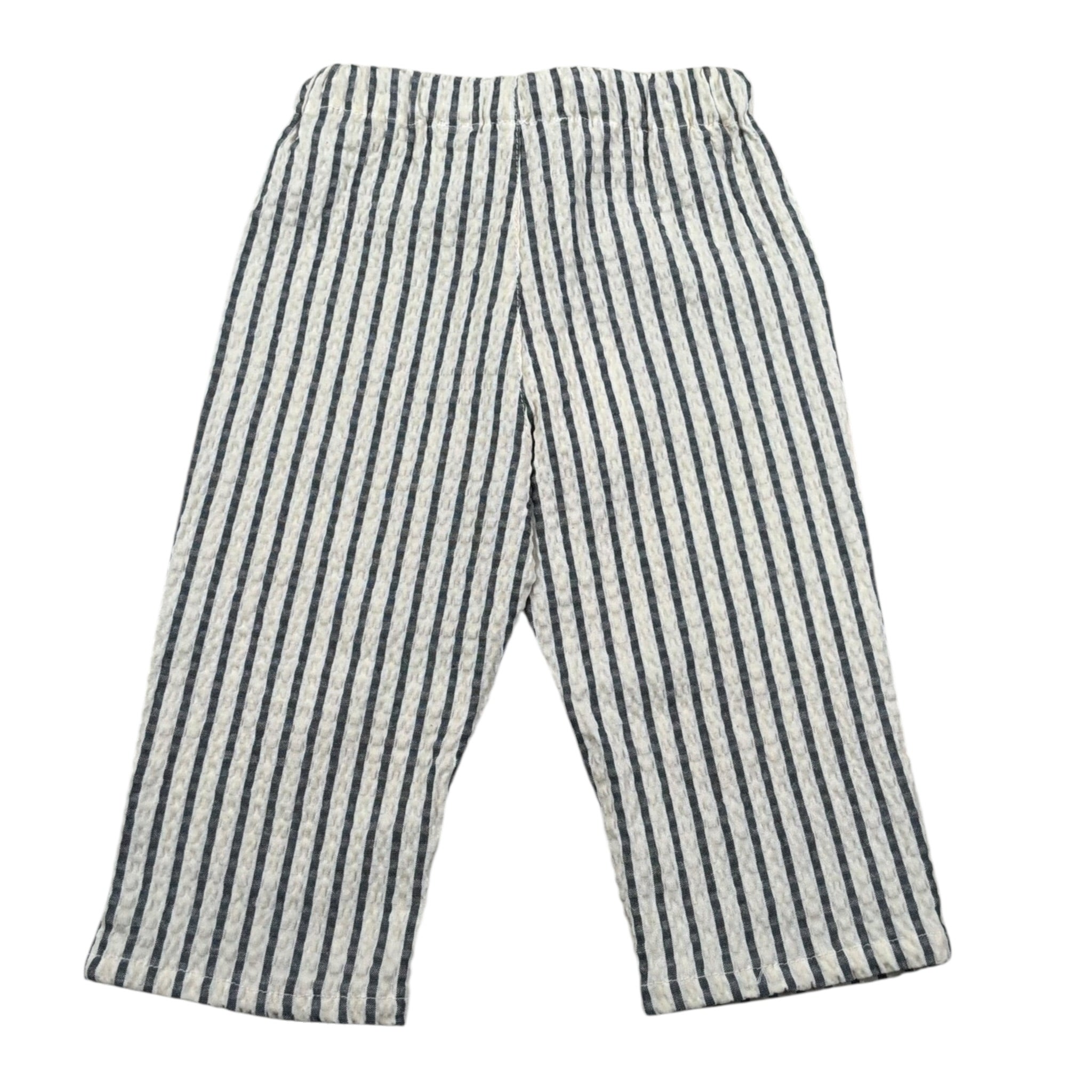 Malvi & Co Pantalone Fantasia A Righe Blu per Neonato 34508 BLU MALVI & CO 