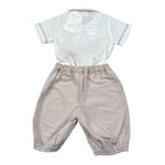 Malvi & Co Completo 2 Pezzi Camicia-Bermuda Bianco per Neonato S23I127STQS BIANCO MALVI & CO 