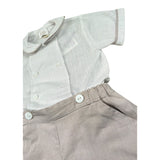 Malvi & Co Completo 2 Pezzi Camicia-Bermuda Bianco per Neonato S23I127STQS BIANCO MALVI & CO 