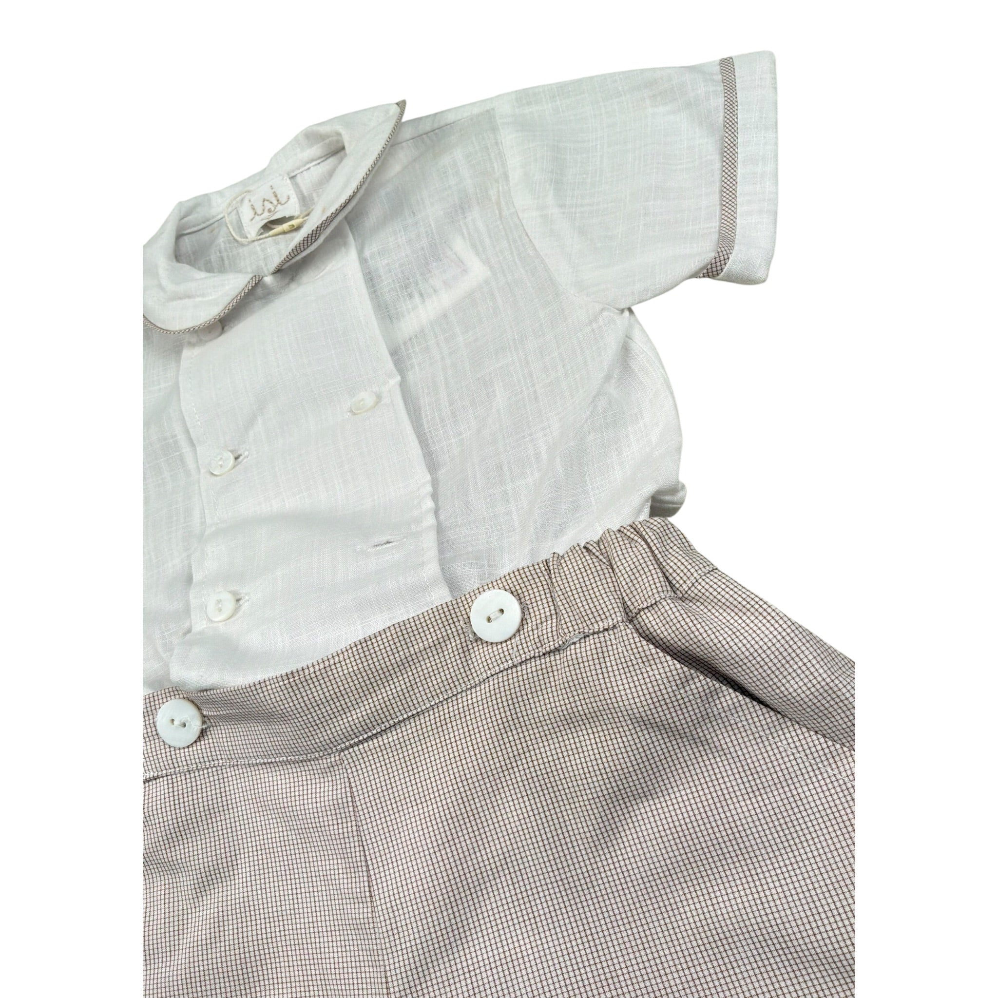 Malvi & Co Completo 2 Pezzi Camicia-Bermuda Bianco per Neonato S23I127STQS BIANCO MALVI & CO 