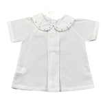 Malvi & Co Camicia Mezza Manica tinta unita con Colletto Bianco per Neonata S23N139CACP BIANCO MALVI & CO 