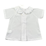 Malvi & Co Camicia Mezza Manica tinta unita con Colletto Bianco per Neonata S23N139CACP BIANCO MALVI & CO 