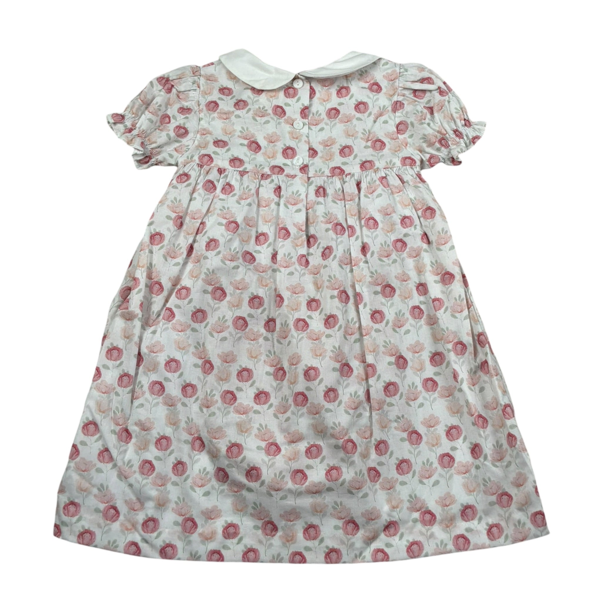 Malvi & Co Abito Mezza Manica tinta unita Fantasia Floreale Bianco per Neonata S24N135VEPS BIANCO MALVI & CO 