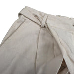 Manila Grace Short Tinta Unira con Cinturino per Bambina MG2615 BEIGE MANILA GRACE 