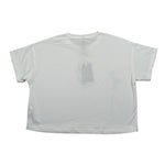Manila Grace T-Shirt Girocollo Tinta Unita con Stampa per Bambina MG2616 PANNA MANILA GRACE 