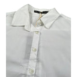 Manila Grace Camicia Manica Lunga Tinta Unita per Bambina MG2636 BIANCO MANILA GRACE 