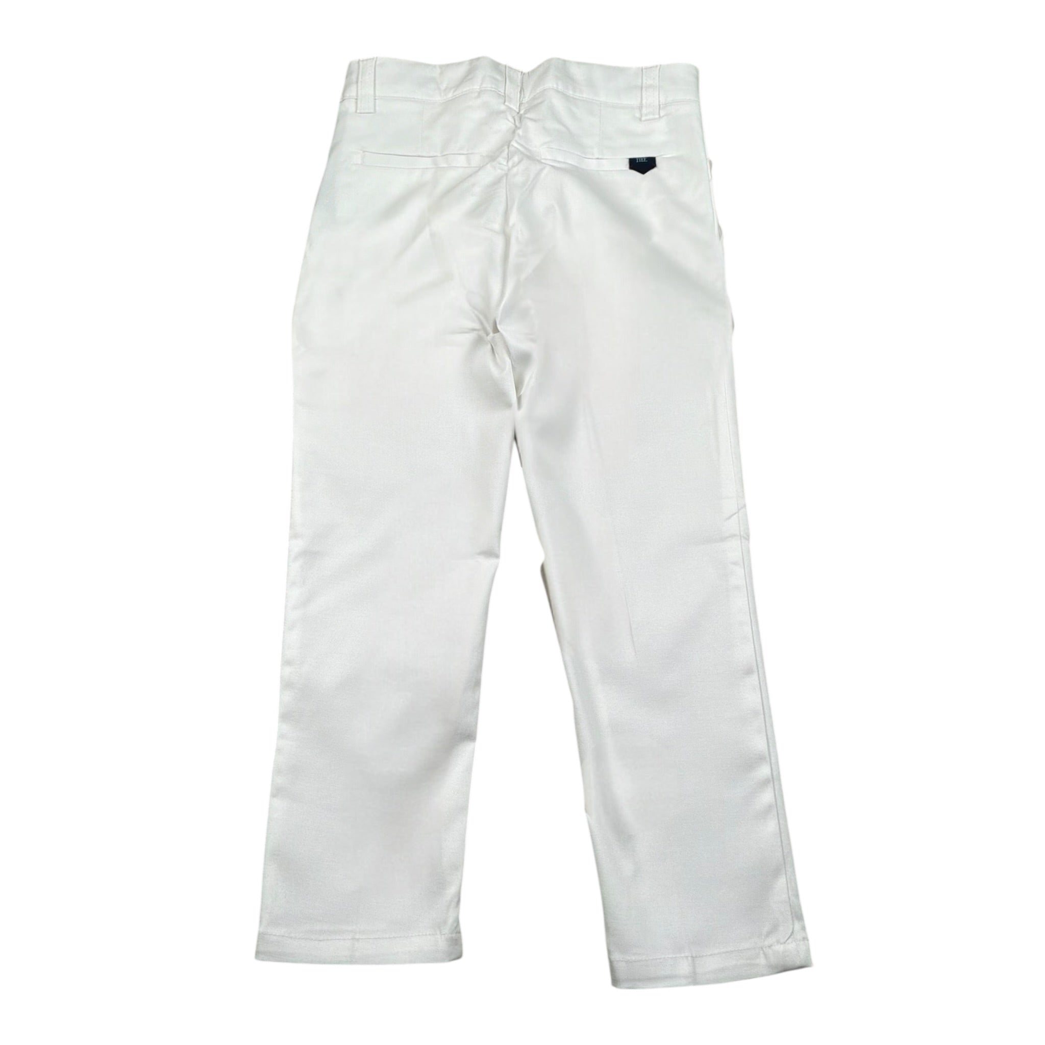Manuel & Frank Pantalone Tinta Unita con Girovita Regolabile per Bambino MF1050B BIANCO MANUEL & FRANK 
