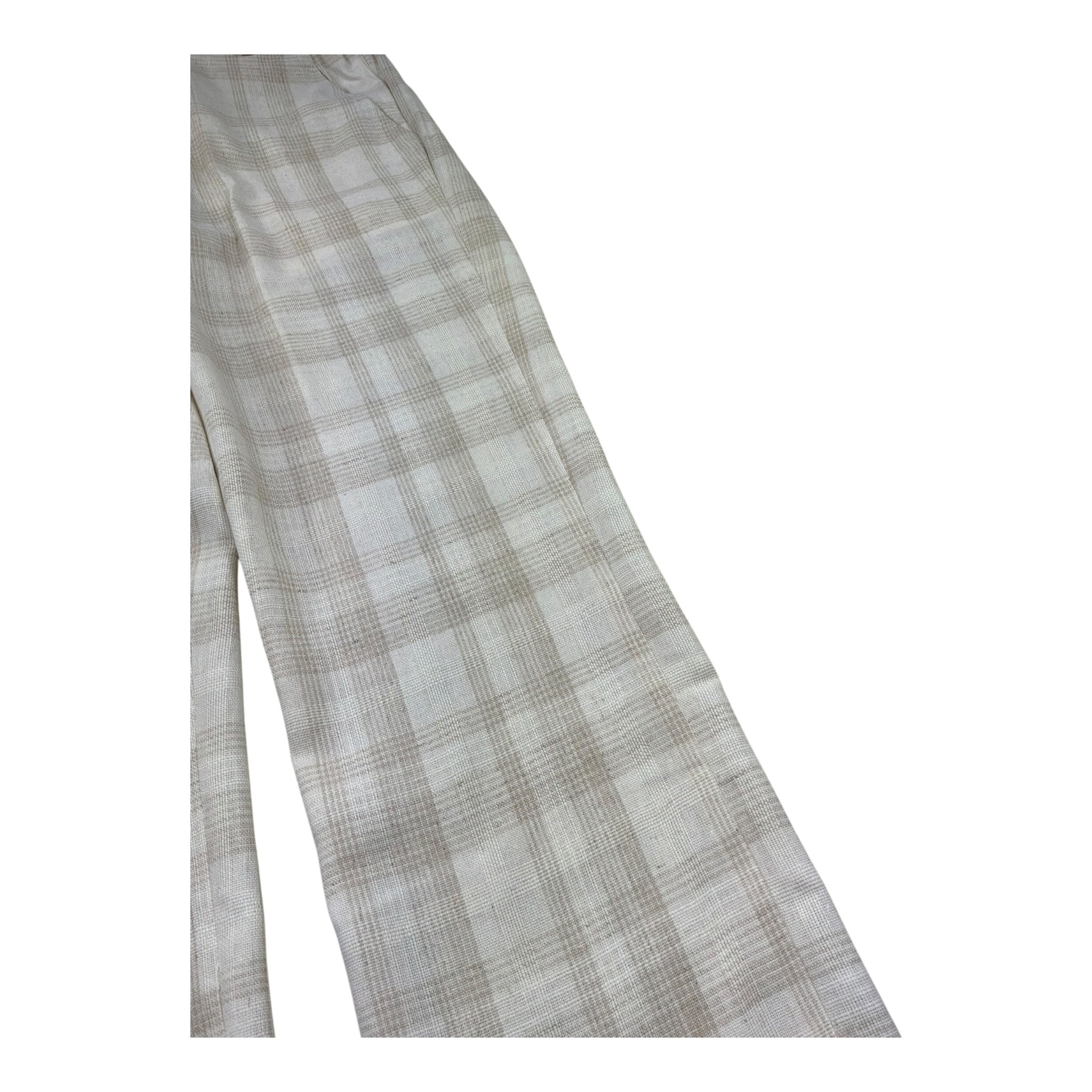 Manuel & Frank Pantalone Tinta Unita con Elastico In Vita E Fantasia A Quadri per Bambino MF1399R BEIGE MANUEL & FRANK 