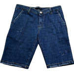 Manuel & Frank Bermuda In Denim Tinta Unita per Bambino MF2170R BLU MANUEL & FRANK 